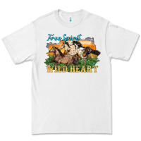 White free spirit wild heart 3 horses Premium Tee - LillyAllenDesigns