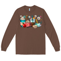 Chestnut teacher coffee cups Long Sleeve Tee - RanaPortraitStore