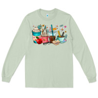 Matcha teacher coffee cups Long Sleeve Tee - RanaPortraitStore