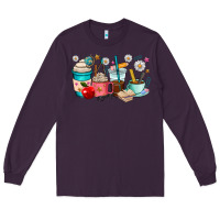 Plum teacher coffee cups Long Sleeve Tee - RanaPortraitStore