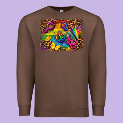 Lgbtq Background Premium Sweatshirt Designed By Fadigitalartstudio