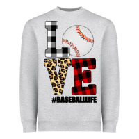 Heather Grey Love, Baseball Heavyweight Sweatshirt - Bettercallsaul