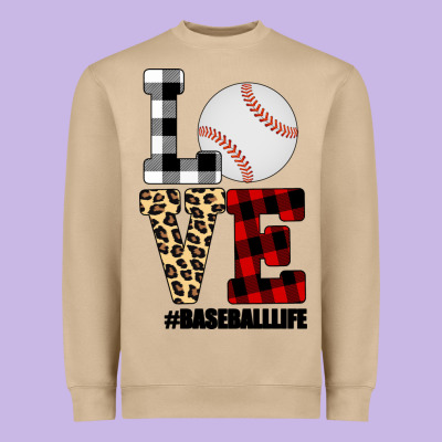 Love, Baseball Heavyweight Sweatshirt Designed By Bettercallsaul