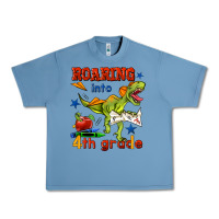 Pebble Blue roaring into 4th grade Urban Heavy Tee - BundleAndBundleShop