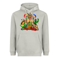 Moon Dust Mexican Cold Drink With Cactus Sombrero And Tequil Heavyweight Hoodie - FaDigitalArtStudio