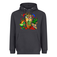 Smoke Mexican Cold Drink With Cactus Sombrero And Tequil Heavyweight Hoodie - FaDigitalArtStudio