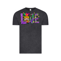 Vintage Black Mardi Gras Love With Gnome Vintage Tee - BundleAndBundleShop