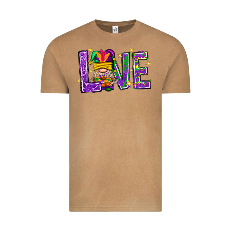 Mardi Gras Love With Gnome Vintage Tee by BundleAndBundleShop | Teevron