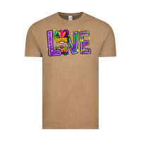 Vintage Coffee Mardi Gras Love With Gnome Vintage Tee - BundleAndBundleShop