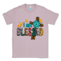 Lilac I Am Blessed Cross Classic Tee - BundleAndBundleShop