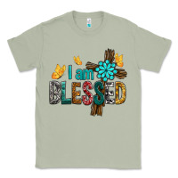 Matcha I Am Blessed Cross Classic Tee - BundleAndBundleShop
