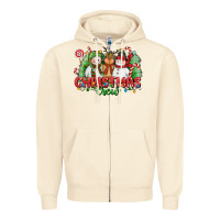 Sandshell christmas crew polar bear reindeer and snowman Zipper Hoodie - CowGirlArtShop