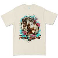 Bone free spirit mustang horse Premium Tee - LillyAllenDesigns
