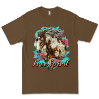 Cacao free spirit mustang horse Premium Tee - LillyAllenDesigns
