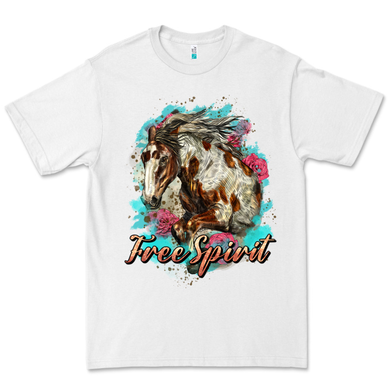 Free Spirit Mustang Horse Premium Tee by LillyAllenDesigns | Teevron