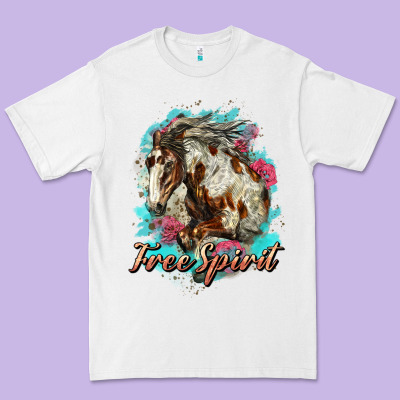 Free Spirit Mustang Horse Premium Tee Designed By Lillyallendesigns
