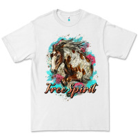 White free spirit mustang horse Premium Tee - LillyAllenDesigns