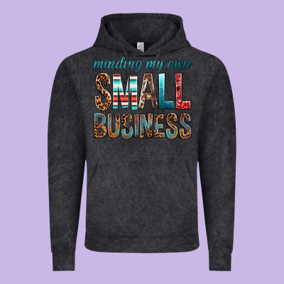 Minding My Own Small Business Bbs Vintage Hoodie Designed By Bundleandbundleshop
