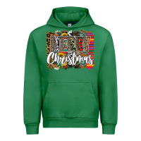 Emerald Western Merry Christmas Urban Hoodie - CowhideDigitalArt