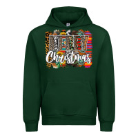 Forest Green Western Merry Christmas Urban Hoodie - CowhideDigitalArt