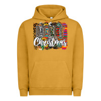 Pigment Peanut Butter Western Merry Christmas Urban Hoodie - CowhideDigitalArt
