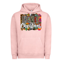 Pigment Salmon Western Merry Christmas Urban Hoodie - CowhideDigitalArt