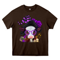 Chocolate Brown halloween baby calf Heavy Core Tee - Jasminsmagicworld
