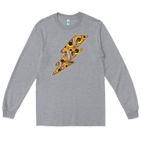 Heather Grey Sunflower and Skull Lightning Long Sleeve Tee - Bettercallsaul