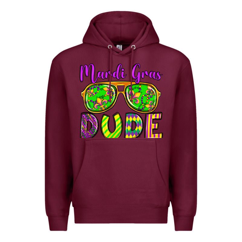 Mardi Gras Dude Olivia Premium Hoodie by OliviaCreatesArt | Teevron