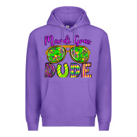 Purple mardi gras dude olivia Premium Hoodie - OliviaCreatesArt