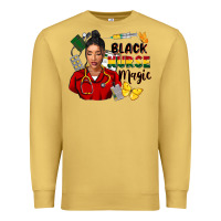 Antique Gold Juneteenth black Nurse magic Premium Sweatshirt - FaDigitalArtStudio