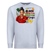 Heather Grey Juneteenth black Nurse magic Premium Sweatshirt - FaDigitalArtStudio