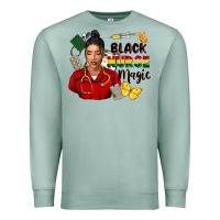 Seafoam Juneteenth black Nurse magic Premium Sweatshirt - FaDigitalArtStudio