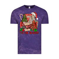 Cloud Purple Tis The Season Christmas Cakes Truck Vintage Tee - BundleAndBundleShop