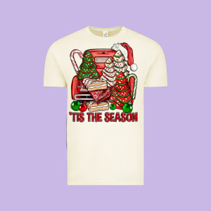 Tis The Season Christmas Cakes Truck Vintage Tee Designed By Bundleandbundleshop