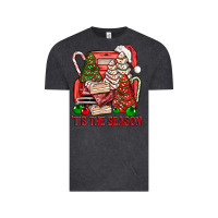 Vintage Black Tis The Season Christmas Cakes Truck Vintage Tee - BundleAndBundleShop