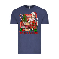 Vintage Denim Tis The Season Christmas Cakes Truck Vintage Tee - BundleAndBundleShop
