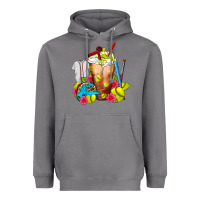 Storm Softball Frappe Coffee Heavyweight Hoodie - FaDigitalArtStudio