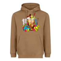 Toasted Coconut Softball Frappe Coffee Heavyweight Hoodie - FaDigitalArtStudio