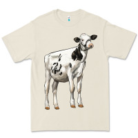 Bone Holstein Heifer Premium Tee - LillyAllenDesigns