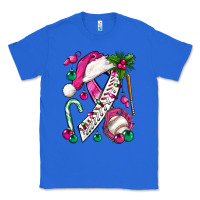 True Royal Pink Christmas Breast Cancer Ribbon Baseball Classic Tee - BundleAndBundleShop
