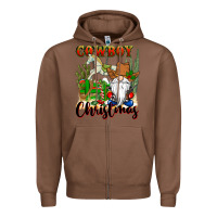 Chestnut cowboy christmas gnome Zipper Hoodie - CowGirlArtShop