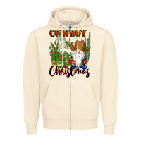 Sandshell cowboy christmas gnome Zipper Hoodie - CowGirlArtShop