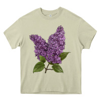 Mossy Purple Lilac Flower Illustrations Heavy Core Tee - LillyAllenDesigns