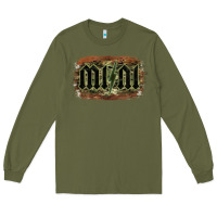 Army Green Camouflage Patterned Mini Tried Long Sleeve Tee - Bettercallsaul