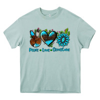Arona peace love  gemstone Heavy Core Tee - AdoDesignShop