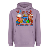 It's Game Day Y'all Basketball Coffee Cups Heavyweight Hoodie | Teevron