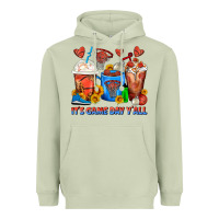 Matcha It's Game Day Y'all Basketball Coffee Cups Heavyweight Hoodie - FaDigitalArtStudio