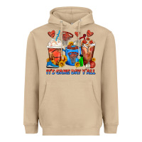 Mushroom It's Game Day Y'all Basketball Coffee Cups Heavyweight Hoodie - FaDigitalArtStudio