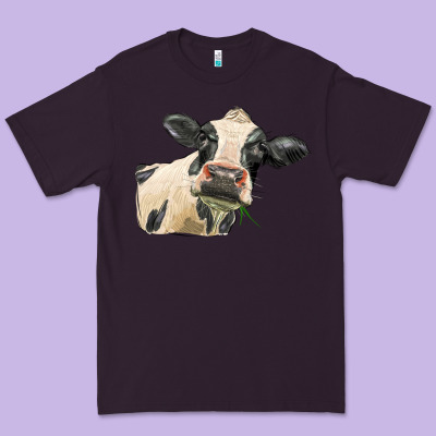 Holstein Heifer Face Premium Tee Designed By Lillyallendesigns